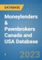 Moneylenders & Pawnbrokers Canada and USA Database - Product Image