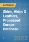 Skins, Hides & Leathers, Processed Europe Database - Product Image