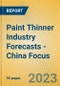 Paint Thinner Industry Forecasts - China Focus - Product Image