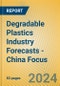 Degradable Plastics Industry Forecasts - China Focus - Product Image