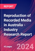 Reproduction of Recorded Media in Australia - Industry Research Report- Product Image