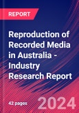 Reproduction of Recorded Media in Australia - Industry Research Report- Product Image