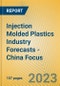 Injection Molded Plastics Industry Forecasts - China Focus - Product Image