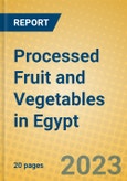 Processed Fruit and Vegetables in Egypt- Product Image