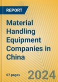 Material Handling Equipment Companies in China- Product Image