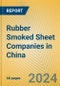 Rubber Smoked Sheet Companies in China - Product Image