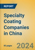 Specialty Coating Companies in China- Product Image