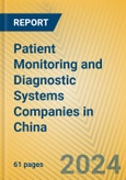 Patient Monitoring and Diagnostic Systems Companies in China- Product Image