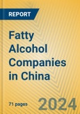 Fatty Alcohol Companies in China- Product Image