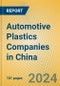 Automotive Plastics Companies in China - Product Image
