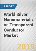 World Silver Nanomaterials as Transparent Conductor Market - Opportunities and Forecasts, 2017 - 2023- Product Image