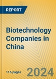 Biotechnology Companies in China- Product Image