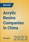Acrylic Resins Companies in China - Product Thumbnail Image