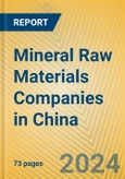 Mineral Raw Materials Companies in China- Product Image