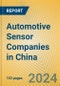 Automotive Sensor Companies in China - Product Image