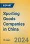 Sporting Goods Companies in China - Product Image