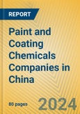 Paint and Coating Chemicals Companies in China- Product Image