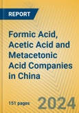 Formic Acid, Acetic Acid and Metacetonic Acid Companies in China- Product Image
