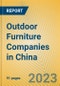 Outdoor Furniture Companies in China - Product Thumbnail Image