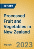 Processed Fruit and Vegetables in New Zealand- Product Image