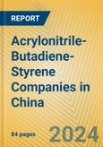 Acrylonitrile-Butadiene-Styrene Companies in China- Product Image