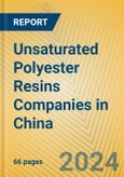 Unsaturated Polyester Resins Companies in China- Product Image