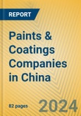 Paints & Coatings Companies in China- Product Image