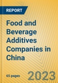 Food and Beverage Additives Companies in China- Product Image