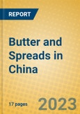 Butter and Spreads in China- Product Image