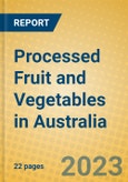 Processed Fruit and Vegetables in Australia- Product Image