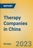 Therapy Companies in China- Product Image