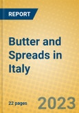 Butter and Spreads in Italy- Product Image