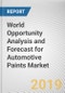 World Opportunity Analysis and Forecast for Automotive Paints Market - Opportunities and Forecasts, 2017 - 2023 - Product Thumbnail Image