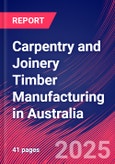 Carpentry and Joinery Timber Manufacturing in Australia - Market Research Report 2015-2030- Product Image