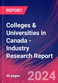Colleges & Universities in Canada - Industry Research Report- Product Image