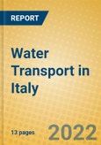Water Transport in Italy- Product Image