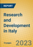 Research and Development in Italy- Product Image