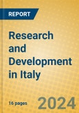 Research and Development in Italy- Product Image