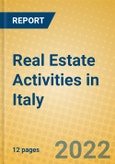 Real Estate Activities in Italy- Product Image