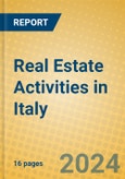 Real Estate Activities in Italy- Product Image