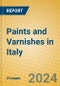 Paints and Varnishes in Italy - Product Thumbnail Image