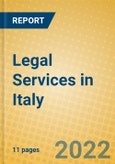 Legal Services in Italy- Product Image