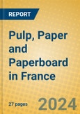 Pulp, Paper and Paperboard in France- Product Image