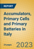 Accumulators, Primary Cells and Primary Batteries in Italy- Product Image