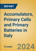 Accumulators, Primary Cells and Primary Batteries in Italy- Product Image