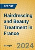 Hairdressing and Beauty Treatment in France- Product Image