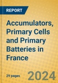 Accumulators, Primary Cells and Primary Batteries in France- Product Image