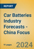 Car Batteries Industry Forecasts - China Focus- Product Image