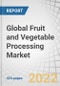 Global Fruit and Vegetable Processing Market by Product Type (Fresh, Fresh-cut, Canned, Frozen, Dried & Dehydrated, Convenience), Equipment Type, Operation (Automatic, Semi-automatic), Processing Systems & Region - Forecast to 2027 - Product Image