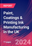 Paint, Coatings & Printing Ink Manufacturing in the UK - Industry Market Research Report- Product Image
